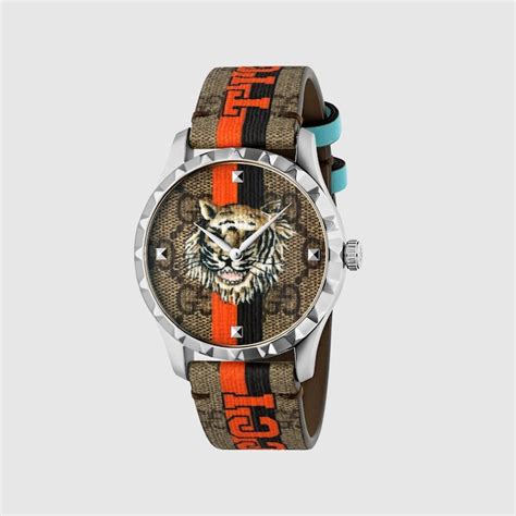 gucci tiger supreme watch